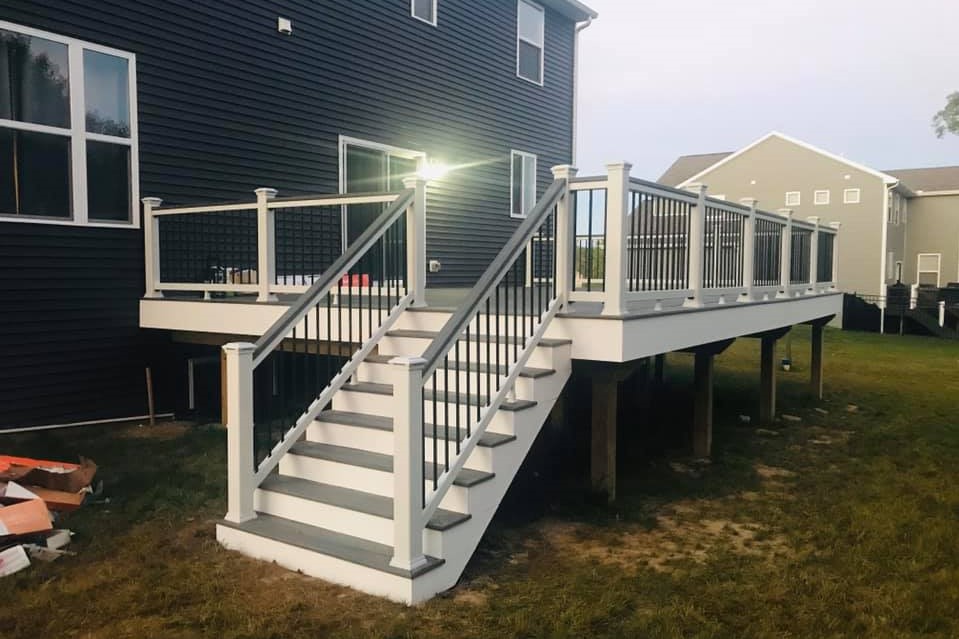 Image of deck I helped build.